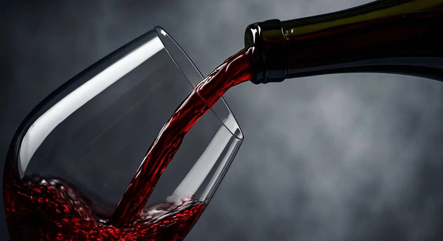 Pouring some red wine